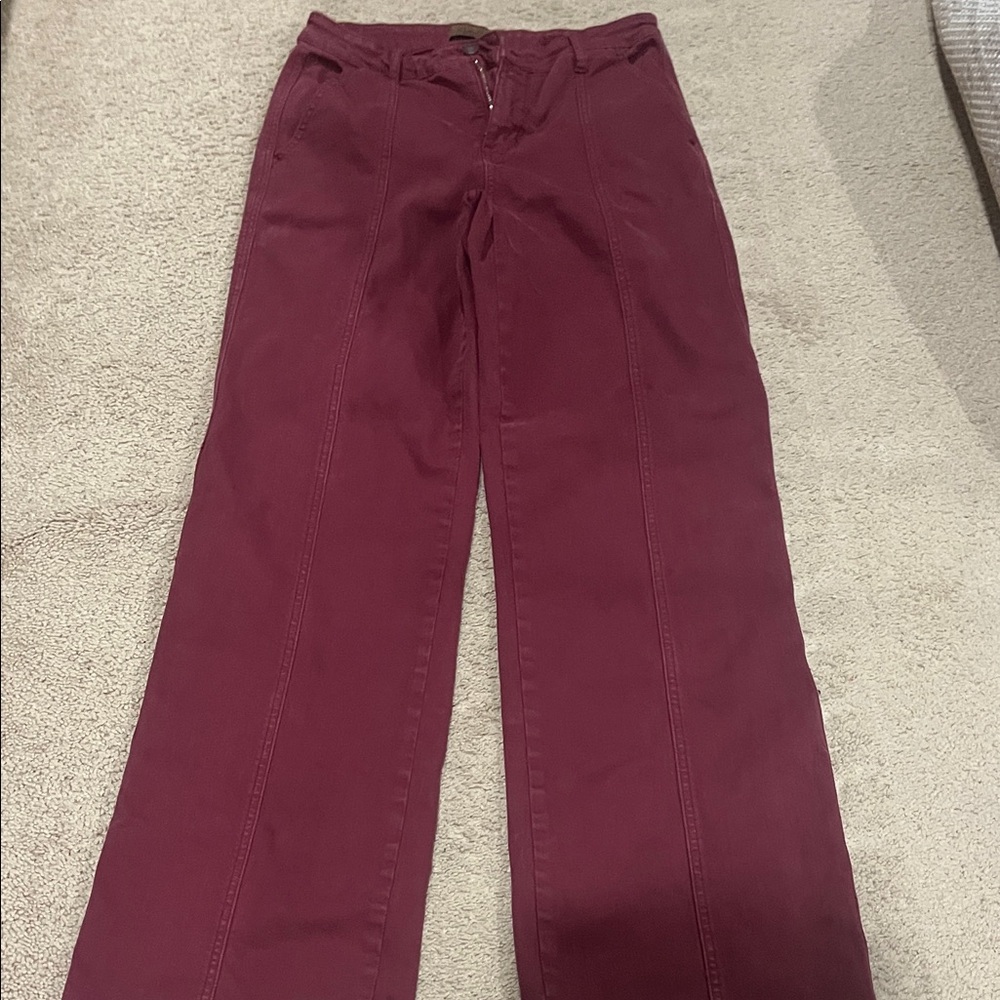 Judy Blue Deep Red Flare Jeans